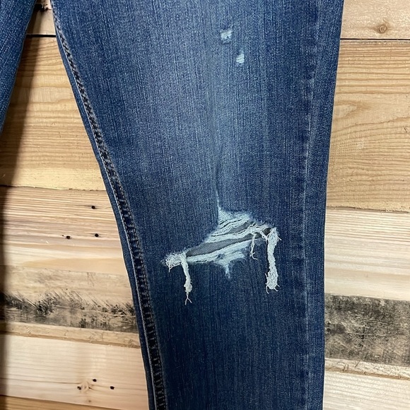 Eunina Bella super high rise skinny ankle size 13 medium wash distressed jean - Picture 6 of 14